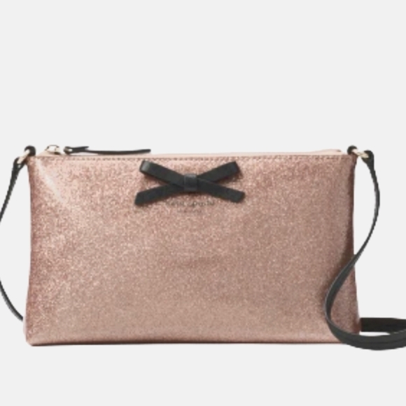 KATE Spade New York AMY MAVIS STREET GLITTER CROSSBODY NWOT - Picture 1 of 5